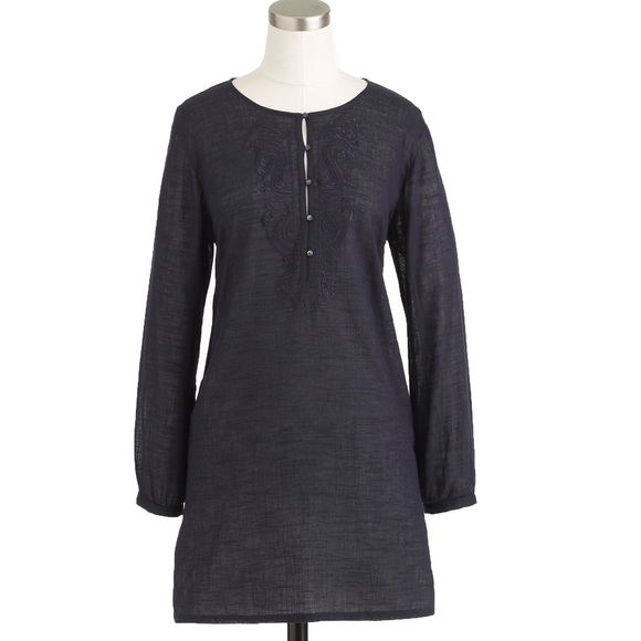 J Crew Embroidered Tunic - Picture 2 of 4